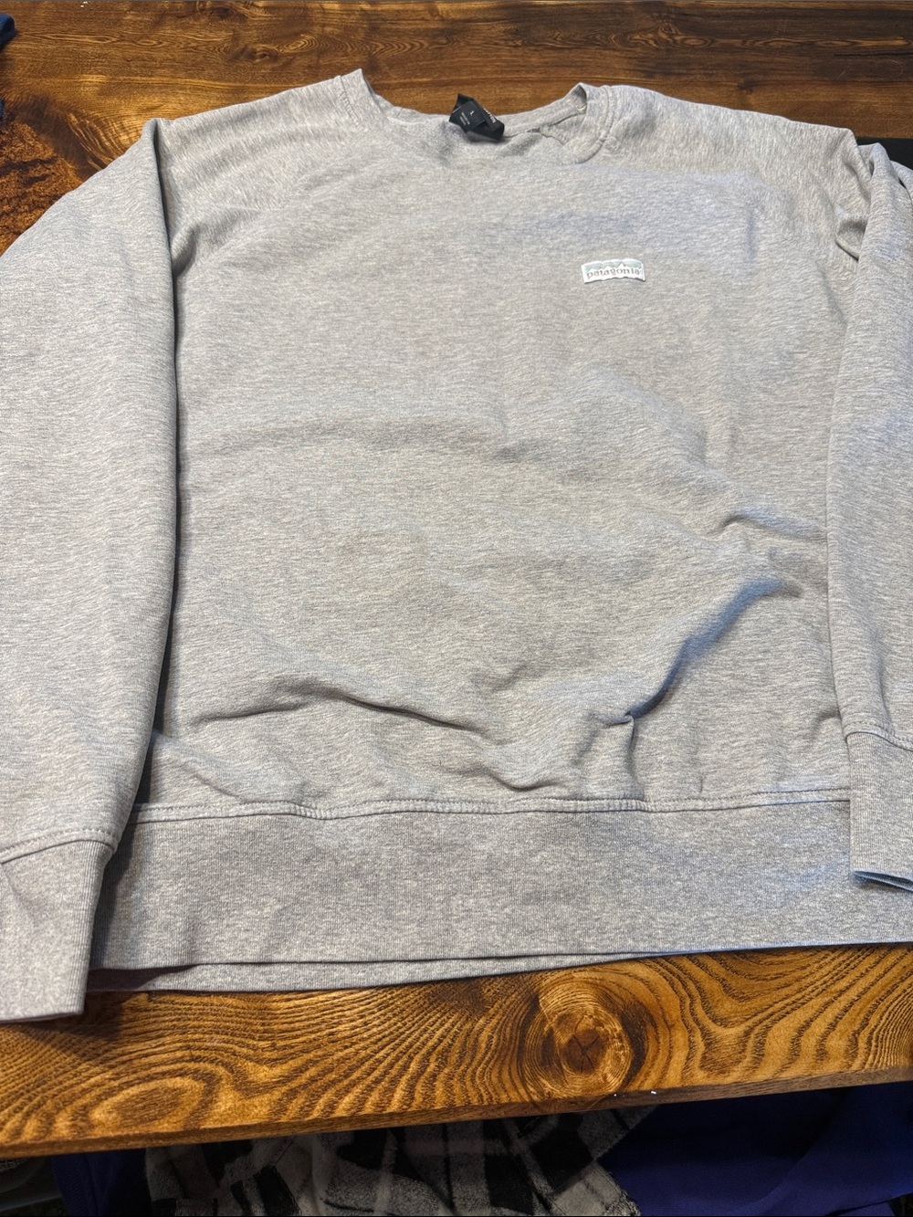 Patagonia Light Gray Crewneck Sweatshirt